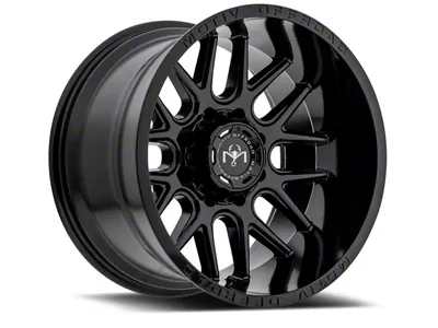 Motiv Offroad Magnus Gloss Black Wheel; 20x12; -44mm Offset (99-04 Jeep Grand Cherokee WJ)