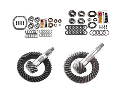 Motive Gear Dana 30 Front Axle and Dana 35 Rear Axle Complete Ring and Pinion Gear Kit; 4.56 Gear Ratio (87-95 Jeep Wrangler YJ)