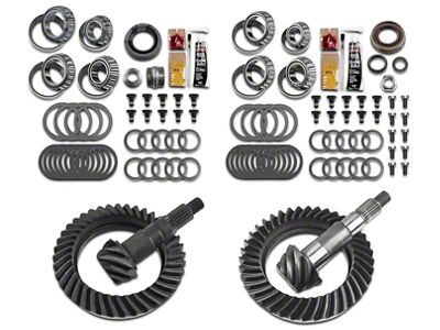 Motive Gear Dana 44 Front Axle and Dana 44 Rear Axle Complete Ring and Pinion Gear Kit; 4.88 Gear Ratio (07-18 Jeep Wrangler JK Rubicon)