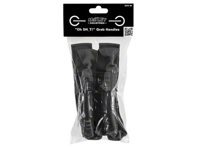Motley Industries Grab Handles; Black (21-25 Bronco)