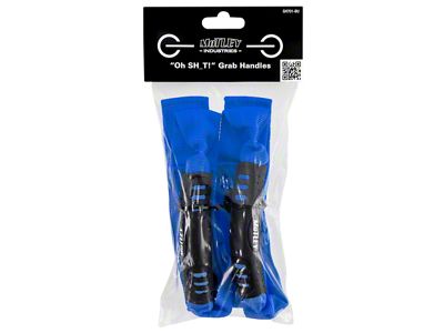 Motley Industries Grab Handles; Blue (21-25 Bronco)