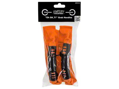 Motley Industries Grab Handles; Orange (21-25 Bronco)