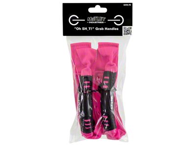 Motley Industries Grab Handles; Pink (21-25 Bronco)
