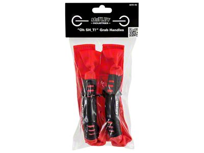 Motley Industries Grab Handles; Red (21-25 Bronco)