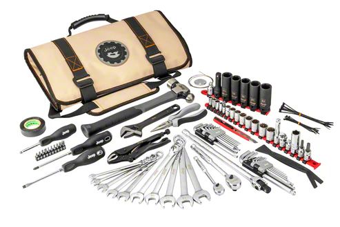 とーや。 Motley Industries Jeep Wrangler Jeep Tool Roll Kit; 83-Piece