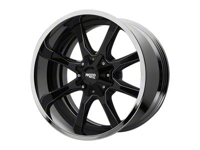 Moto Metal MO201 Gloss Black Milled Center with Chrome Lip 6-Lug Wheel; 20x12; -44mm Offset (03-09 4Runner)
