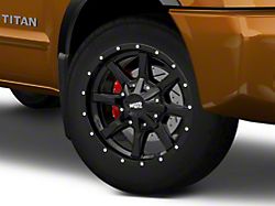 Moto Metal MO970 Gloss Black with Milled Lip 6-Lug Wheel; 20x10; -24mm Offset (04-15 Titan)