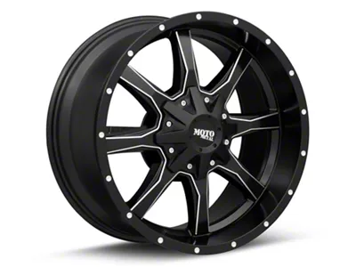 Moto Metal MO970 Semi Gloss Black Milled 6-Lug Wheel; 22x12; -44mm Offset (04-15 Titan)