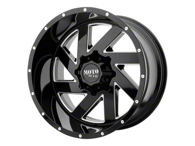 Moto Metal Melee Gloss Black Milled 6-Lug Wheel; 20x9; 18mm Offset (05-21 Frontier)