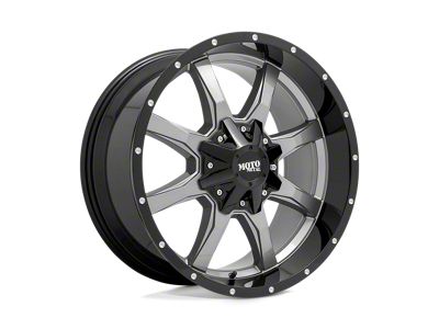 Moto Metal MO970 Gloss Gray Center with Gloss Black Lip 6-Lug Wheel; 20x9; 18mm Offset (05-21 Frontier)