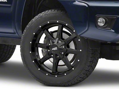 Moto Metal MO970 Gloss Black with Milled Lip 6-Lug Wheel; 20x9; 18mm Offset (05-15 Tacoma)