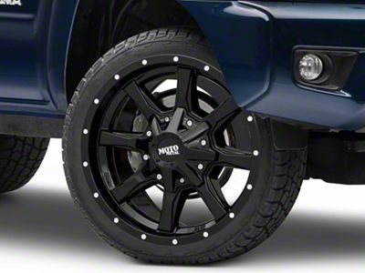 Moto Metal MO970 Gloss Black with Milled Lip 6-Lug Wheel; 24x14; -76mm Offset (05-15 Tacoma)