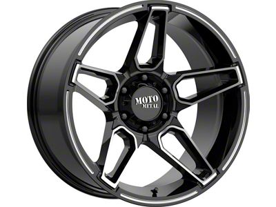 Moto Metal MO994 Fang Gloss Black Machined 6-Lug Wheel; 20x12; -44mm Offset (05-15 Tacoma)