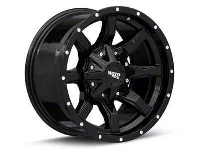 Moto Metal MO970 Gloss Black with Milled Lip 5-Lug Wheel; 18x10; -24mm Offset (07-13 Tundra)