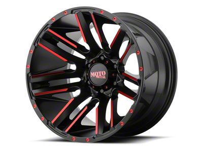 Moto Metal MO978 Razor Satin Black Machined with Red Tint 5-Lug Wheel; 20x10; -24mm Offset (07-13 Tundra)