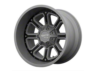 Moto Metal Shift Matte Gray with Gloss Black Inserts 5-Lug Wheel; 20x9; 30mm Offset (07-13 Tundra)
