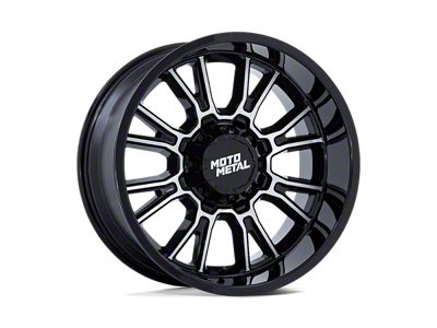 Moto Metal Legacy Gloss Black Machined 6-Lug Wheel; 20x10; -18mm Offset (10-24 4Runner)