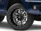 Moto Metal MO970 Gloss Gray with Gloss Black Lip 6-Lug Wheel; 20x10; -24mm Offset (05-15 Tacoma)