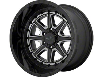 Moto Metal MO801 Phantom Gloss Black with Gray Tint 6-Lug Wheel; 20x12; -44mm Offset (24-25 Tacoma)