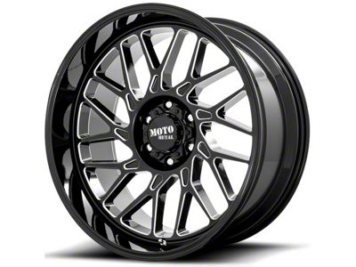 Moto Metal MO805 Gloss Black Milled 6-Lug Wheel; 22x10; -18mm Offset (24-25 Tacoma)
