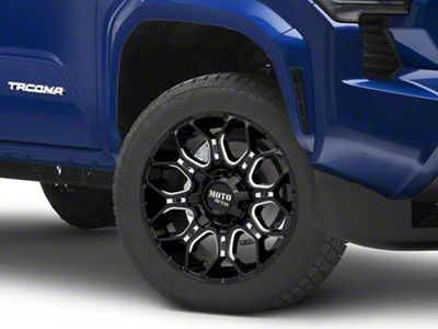 Moto Metal MO808 Sniper Gloss Black Milled 6-Lug Wheel; 20x10; -18mm Offset (24-25 Tacoma)