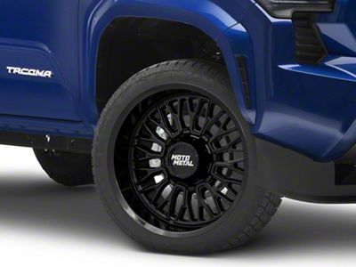 Moto Metal Stinger Gloss Black 6-Lug Wheel; 22x10; -18mm Offset (24-25 Tacoma)