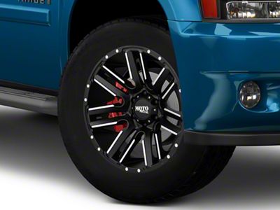 Moto Metal MO978 Razor Satin Black Machined 6-Lug Wheel; 20x9; 18mm Offset (25-26 4Runner)