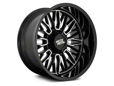 Moto Metal Stinger Gloss Black Machined 6-Lug Wheel; 22x10; -18mm Offset (25-26 4Runner)