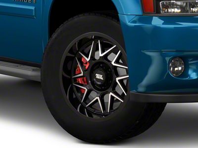 Moto Metal Turbine Gloss Black with Machined Face 6-Lug Wheel; 20x9; 20mm Offset (25-26 4Runner)