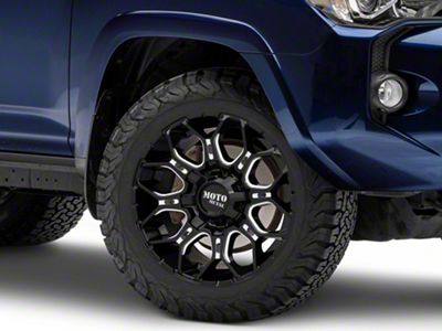 Moto Metal MO808 Sniper Gloss Black Milled 6-Lug Wheel; 20x10; -18mm Offset (10-24 4Runner)