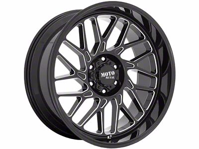 Moto Metal MO805 Gloss Black Milled 6-Lug Wheel; 22x10; -18mm Offset (21-25 Bronco, Excluding Raptor)