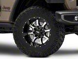 Moto Metal MO970 Gloss Black Machined Wheel; 18x10; -24mm Offset (20-25 Jeep Gladiator JT)