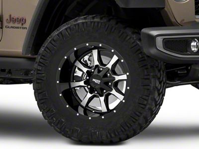 Moto Metal MO970 Gloss Black Machined Wheel; 18x10; -24mm Offset (20-25 Jeep Gladiator JT)