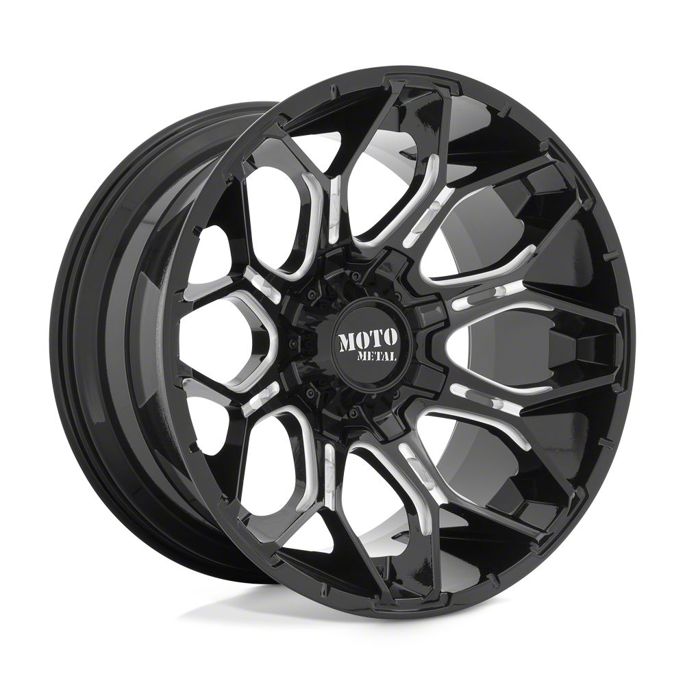 Moto Metal Jeep Gladiator Sniper Gloss Black Milled Wheel