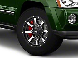 Moto Metal MO970 Gloss Black Machined Wheel; 17x9; -12mm Offset (05-10 Jeep Grand Cherokee WK, Excluding SRT8)