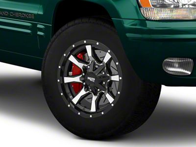 Moto Metal MO970 Gloss Black Machined Wheel; 17x9; -12mm Offset (99-04 Jeep Grand Cherokee WJ)