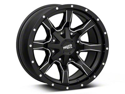 Moto Metal MO970 Satin Black Milled Wheel; 17x9; -12mm Offset (99-04 Jeep Grand Cherokee WJ)