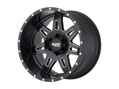 Moto Metal MO975 Satin Black Milled Wheel; 20x10; -24mm Offset (99-04 Jeep Grand Cherokee WJ)