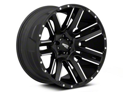 Moto Metal Razor Satin Black Machined Wheel; 20x10; -24mm Offset (99-04 Jeep Grand Cherokee WJ)