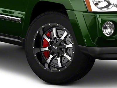 Moto Metal MO970 Gloss Black Machined Wheel; 18x10; -24mm Offset (05-10 Jeep Grand Cherokee WK)