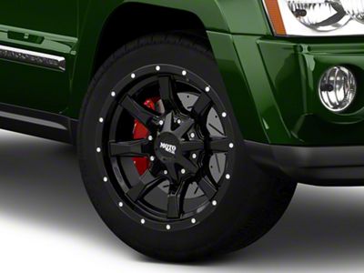 Moto Metal MO970 Gloss Black with Milled Lip Wheel; 20x10; -24mm Offset (05-10 Jeep Grand Cherokee WK)