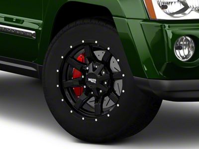 Moto Metal MO970 Gloss Black with Milled Lip Wheel; 18x10; -24mm Offset (05-10 Jeep Grand Cherokee WK)