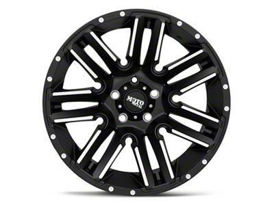 Moto Metal Razor Satin Black Machined Wheel; 20x10; -24mm Offset (05-10 Jeep Grand Cherokee WK)