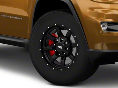 Moto Metal MO970 Gloss Black with Milled Lip Wheel; 18x10; -24mm Offset (11-21 Jeep Grand Cherokee WK2)