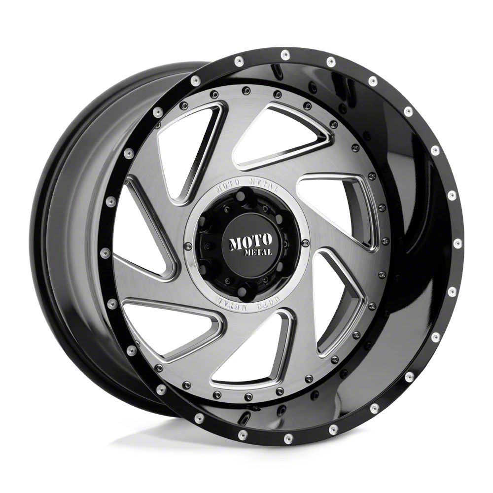 Moto Metal Jeep Wrangler Change Up Gloss Black Milled with Brushed ...