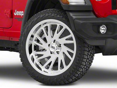 Moto Metal Combat Chrome Wheel; 20x10; -18mm Offset (18-25 Jeep Wrangler JL)