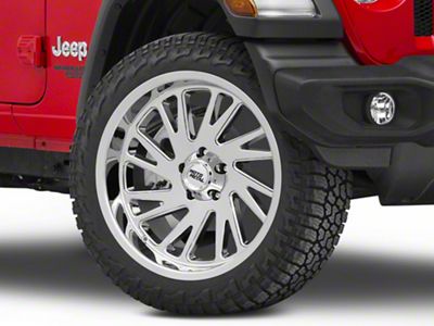 Moto Metal Combat Chrome Wheel; 22x10; -18mm Offset (18-25 Jeep Wrangler JL)