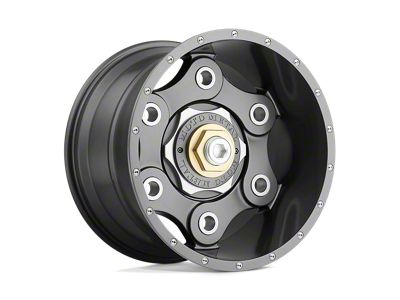 Moto Metal Link Gunmetal Wheel; 18x10; -24mm Offset (18-25 Jeep Wrangler JL)