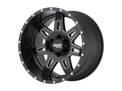Moto Metal MO975 Satin Black Milled Wheel; 18x9; 18mm Offset (18-25 Jeep Wrangler JL)