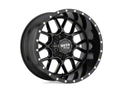 Moto Metal Siege Gloss Black 6-Lug Wheel; 20x9; 0mm Offset (24-25 Tacoma)